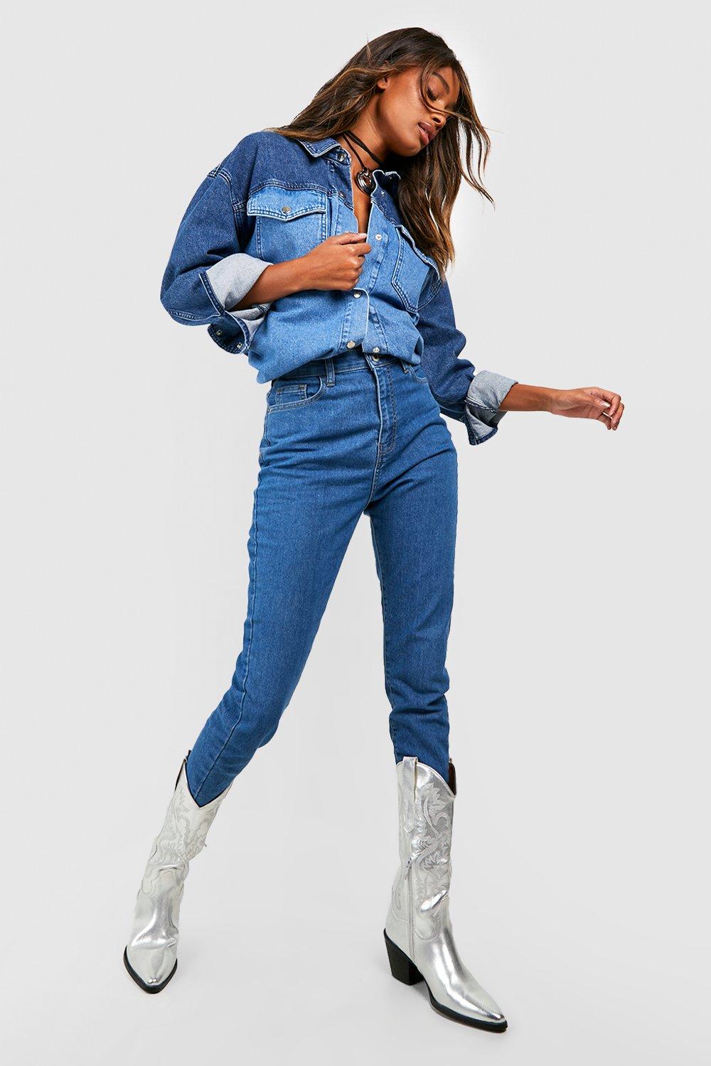 High waisted cowgirl on sale jeans